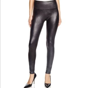 SPANX Faux Leather Leggings | Black | Size L